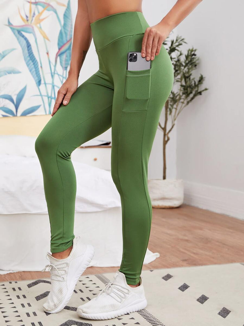 Scrunch Butt Sports Leggings With Phone Pocket - Shop Women's T-shirts, blouses, Leggings & Trousers online - Luwos