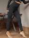 Solid High Waist Leggings - Shop Women's T-shirts, blouses, Leggings & Trousers online - Luwos