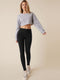 BASICS Wide Waistband Solid Leggings - Shop Women's T-shirts, blouses, Leggings & Trousers online - Luwos