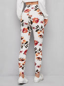 Luwos Floral Print Leggings - Shop Women's T-shirts, blouses, Leggings & Trousers online - Luwos