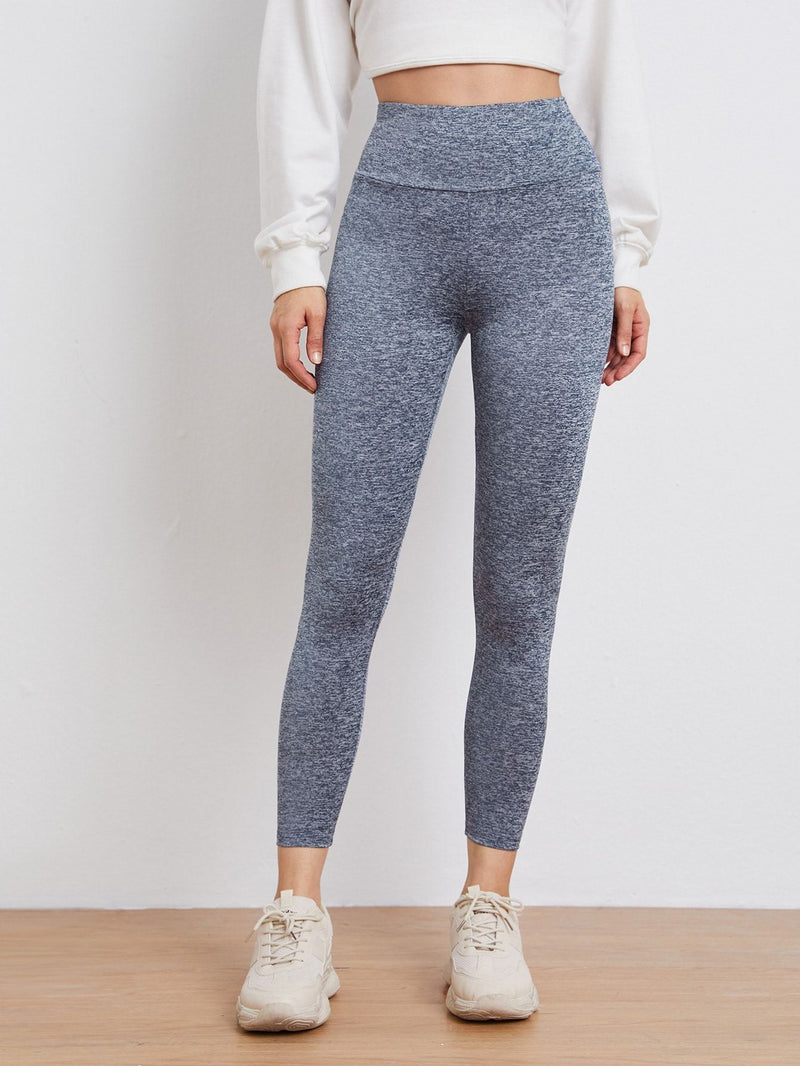 SHEIN Wide Waistband Solid Leggings</h1><br> [dropshipall-rating] - Shop Women's T-shirts, blouses, Leggings & Trousers online - Luwos