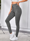 High-Rise Drawstring Leggings</h1><br> [Luwos] - Shop Women's T-shirts, blouses, Leggings & Trousers online - Luwos