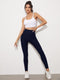 Wide Waistband Solid Honeycomb Leggings</h1><br> Luwos - Shop Women's T-shirts, blouses, Leggings & Trousers online - Luwos