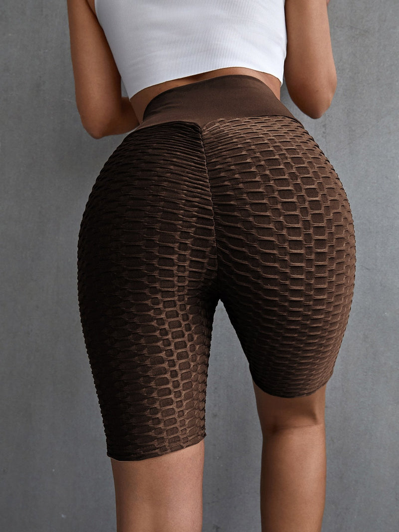 High Waist Solid Cycling Shorts - Shop Women's T-shirts, blouses, Leggings & Trousers online - Luwos