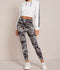 Wide Waistband Striped Side Camo Leggings luwos - Shop Women's T-shirts, blouses, Leggings & Trousers online - Luwos