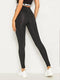 Pocket Side Wide Waistband Leggings black - Shop Women's T-shirts, blouses, Leggings & Trousers online - Luwos