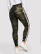 Striped Tape Side Camo Leggings Luwos - Shop Women's T-shirts, blouses, Leggings & Trousers online - Luwos