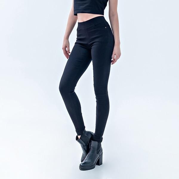 leggings  Skinny Slim Black Blue Casual High Waist Elastic - Shop Women's T-shirts, blouses, Leggings & Trousers online - Luwos