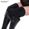 Winter Leather Leggings Women Pants High Waist Warm - Shop Women's T-shirts, blouses, Leggings & Trousers online - Luwos