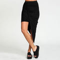 Summer Women Skirt Hem Cross Fold - Shop Women's T-shirts, blouses, Leggings & Trousers online - Luwos
