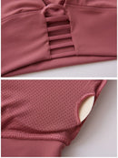 Women Short Sleeve Yoga shirts 2020 - Shop Women's T-shirts, blouses, Leggings & Trousers online - Luwos