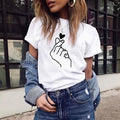 Women's t-shirt  love - Shop Women's T-shirts, blouses, Leggings & Trousers online - Luwos