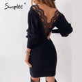 Luwos: Dress with lace back - Shop Women's T-shirts, blouses, Leggings & Trousers online - Luwos
