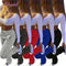 Luwos: Pants Women Solid High Waist Drawstring - Shop Women's T-shirts, blouses, Leggings & Trousers online - Luwos