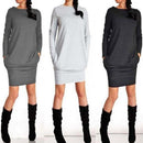Luwos: Dress Female Long Sleeve - Shop Women's T-shirts, blouses, Leggings & Trousers online - Luwos