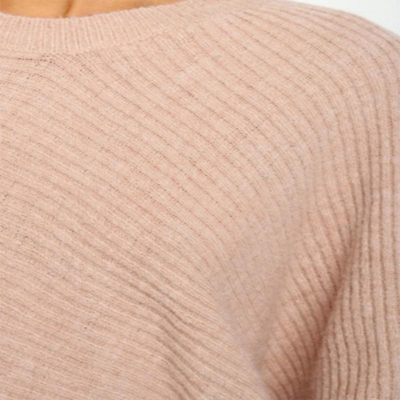 Casual Beige Knitted Sweaters Women - Shop Women's T-shirts, blouses, Leggings & Trousers online - Luwos