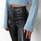 Luwos: Winter Hot Pants Leather Leggings Women's - Shop Women's T-shirts, blouses, Leggings & Trousers online - Luwos