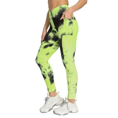 Anti-Cellulite Pocket Leggings High Waist Running Fitness Gym - Shop Women's T-shirts, blouses, Leggings & Trousers online - Luwos