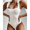 Sexy Female Swimsuit Vintage One Piece Ruffled Push Up - Shop Women's T-shirts, blouses, Leggings & Trousers online - Luwos