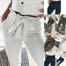 Pencil  Pants Bow Tie Drawstring Sweet Elastic Waist - Shop Women's T-shirts, blouses, Leggings & Trousers online - Luwos