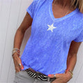 Summer V Neck Tops Casual T Shirts - Shop Women's T-shirts, blouses, Leggings & Trousers online - Luwos
