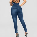 Women High Waist Jeans Skinny Denim - Shop Women's T-shirts, blouses, Leggings & Trousers online - Luwos
