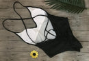 V Neck Female Swimwear One Piece Swimsuit - Shop Women's T-shirts, blouses, Leggings & Trousers online - Luwos