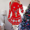 Christmas Party Women Mini Dress Autumn Winter Snowflake Print Dress Slim Female Dresses